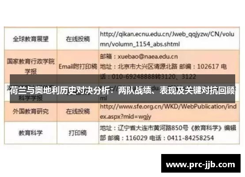 荷兰与奥地利历史对决分析：两队战绩、表现及关键对抗回顾